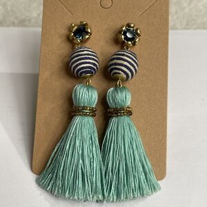 Persnickety Spartina Tassel Earrings Beach Fun Vacation Summer